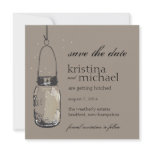 Fireflies & Mason Jar Save the Date invitations