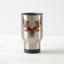 FireFly Red Flame Butterfly Design Coffee Mugs