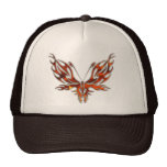 FireFly Red Flame Butterfly Design Mesh Hat