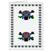 FireHead Monster - Blank customise Greeting Text Cards