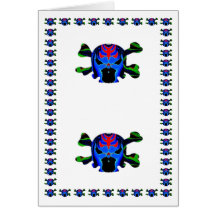 FIreHead Monster - Blank Customise Greeting Text Greeting Cards