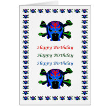 FIreHead Monster - HappyBirthday Birthday Greeting Cards