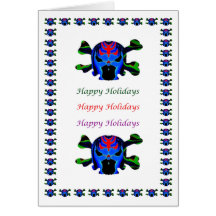 FIreHead Monster - HappyHolidays Holidays Card