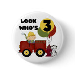 Fireman 3rd Birthday T-shirts and Gifts buttons