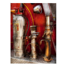 Fireman - Fighting Fires Postcard