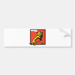 fireman firefighter fighting fire retro bumper stickers