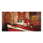 Fireman - NY - The fire boat photo cards