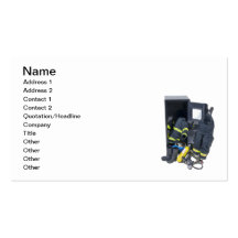 Fireman Outfit Locker Business Card Templates