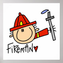 Fireman Print