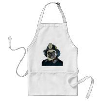 Fireman Pug apron