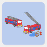Fireman’s Red Fire Trucks Sticker