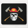 Fireman Skull Mouse Pad