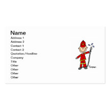 Fireman Stick Figure Business Cards