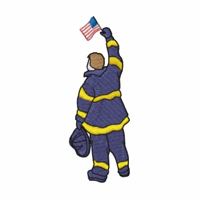 Fireman with Flag