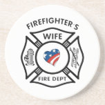 Fireman Wives USA Drink Coasters