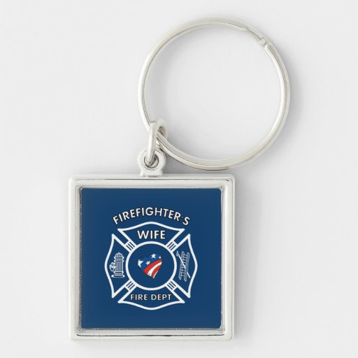 Fireman Wives USA Keychain