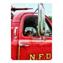 Fireman's Best Friend Personalized Announcement