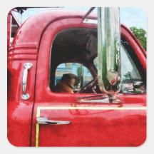 Fireman's Best Friend Square Stickers