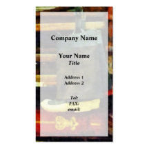 Fireman's Boots on Fire Engine Business Card