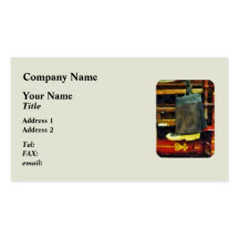 Fireman's Boots on Fire Engine Business Cards