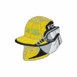 Fireman's Helmet Embroidered Hooded Sweatshirt