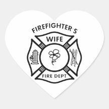 Fireman's Wife Stickers