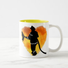 Firemen Love Flames Mugs