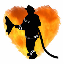 Firemen Love Flames Photo Cut Outs