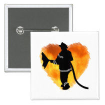 Firemen Love Flames buttons