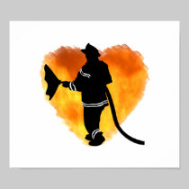 Firemen Love Flames posters