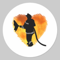 Firemen Love Flames stickers
