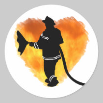 Firemen Love Flames stickers