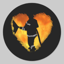 Firemen Love Flames stickers