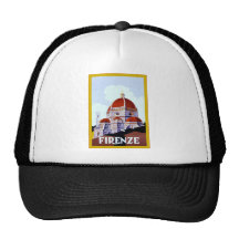 Firenze ~ Vintage Italian Travel Mesh Hats