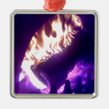 fireplace christmas tree ornament