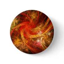 Firestorm Abstract Art Button (round)