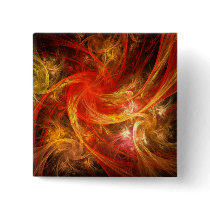 Firestorm Abstract Art Button (square)