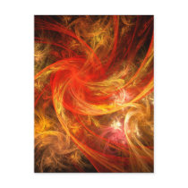 Firestorm Abstract Art Postcard