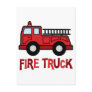 Firetruck Postcard