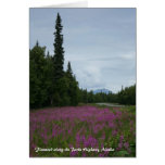 Fireweed along the Parks Highway, Alaska Greeting Cards