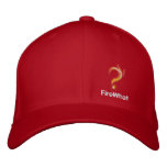 FireWhat Fit Hat with White logo embroidered hats