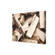 Firewood Gallery Wrapped Canvas