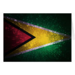 Firework; Guyana Flag Card
