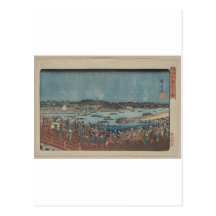 Fireworks at Ryōgoku Post Card