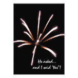 Fireworks Engagement Party Invitation