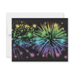 Fireworks exploding festive personalised invitations
