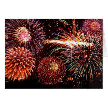 Fireworks Greeting Card
