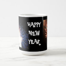 FIREWORKS, HAPPY NEW YEAR mug
