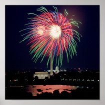 Fireworks in DC Poster posters