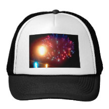 Fireworks Lights In The Sky Mesh Hats